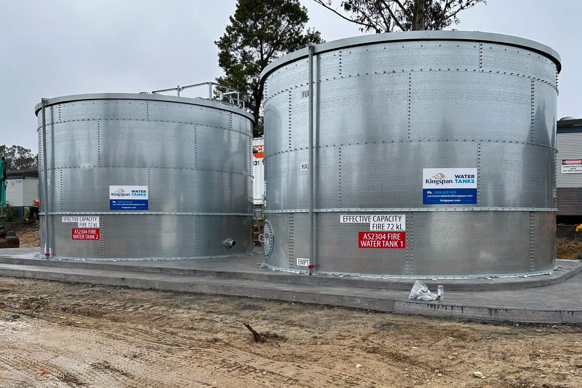 Kingspan Round Steel Panel Fire Tank